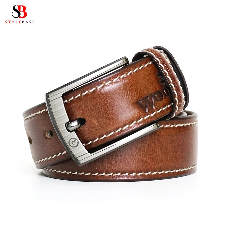 BA72 Woodland Genuine Leather Belt for Men