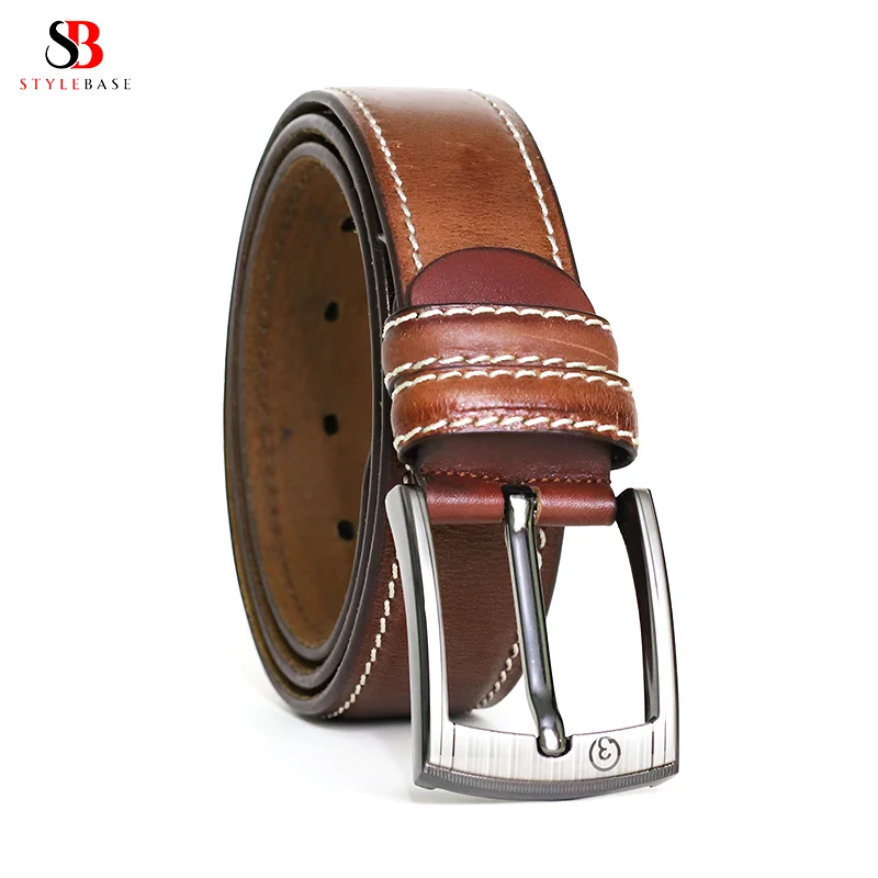 BA72 Woodland Genuine Leather Belt for Men - Image 3