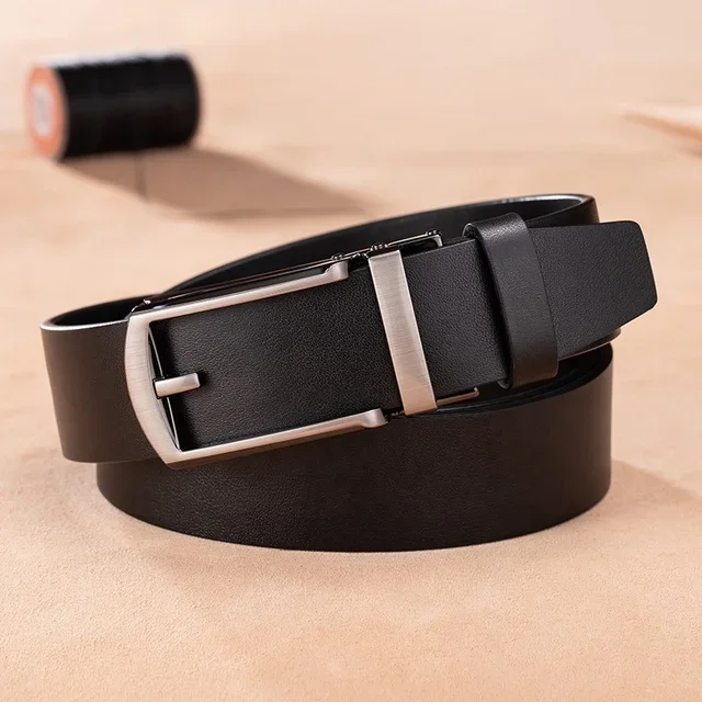 BAF1 Formal Style Hollowed Automatic Buckle Belt