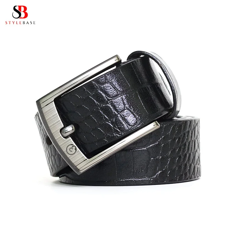 BCR1 O3 Crocodile Pattern Belt for Men