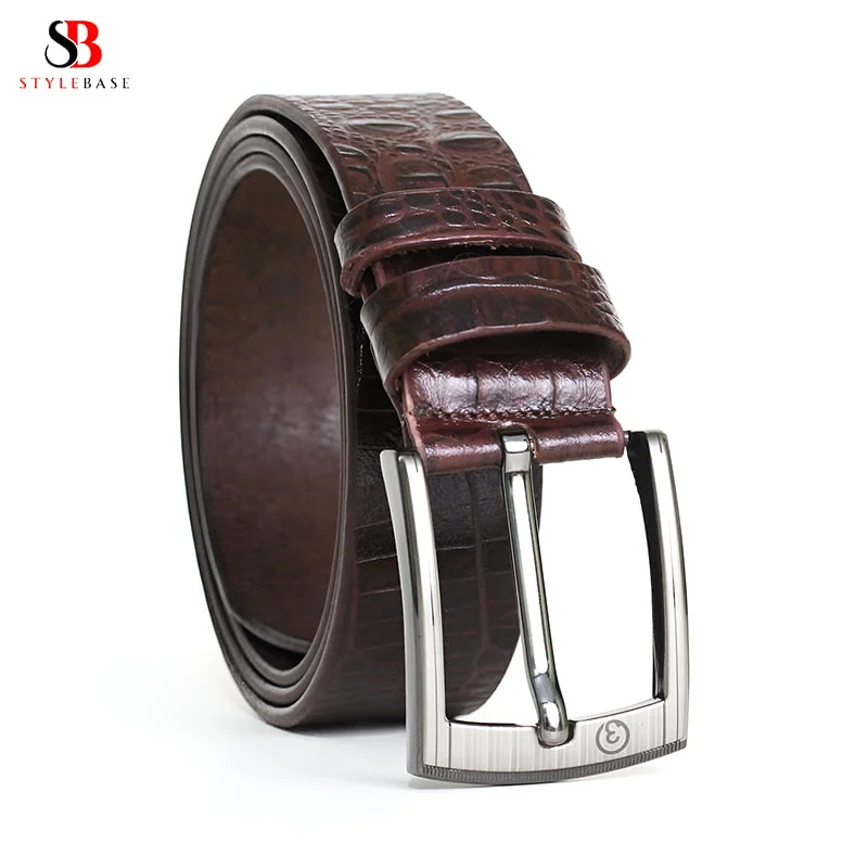 BCR2 O3 Crocodile Pattern Belt for Men - Image 2