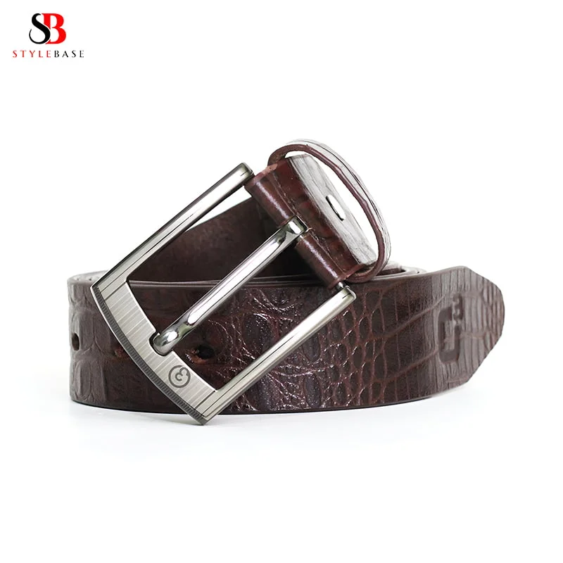 BCR2 O3 Crocodile Pattern Belt for Men - Image 3