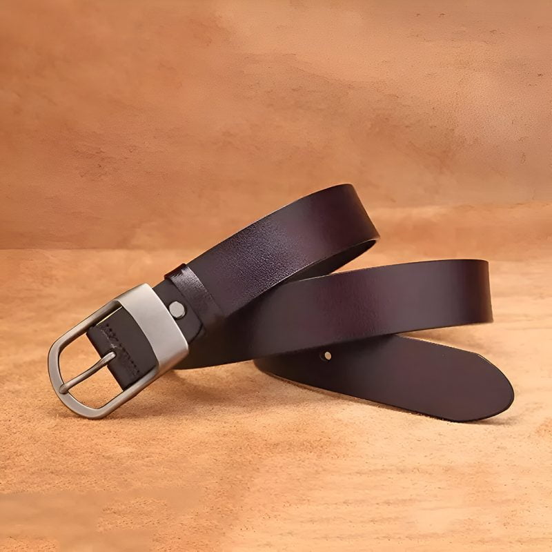 BDB2 Premium Buckle Genuine Leather Belt for Men - Image 3