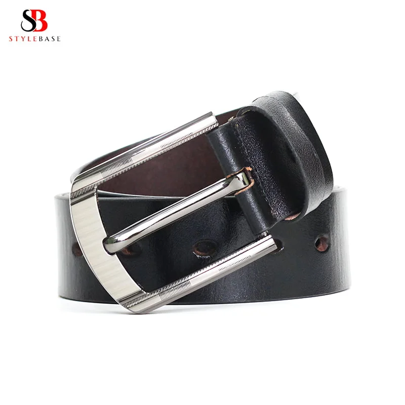 B101 3-Piece Genuine Leather Belt Bundle Offer - Image 6