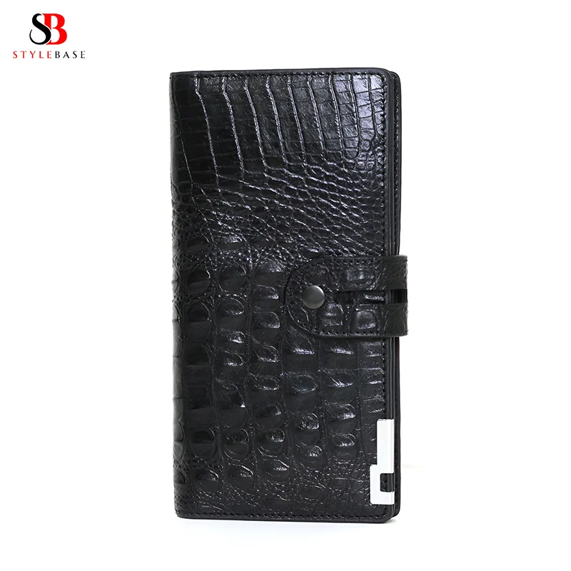 LWCR1 Premium Crocodile Long Wallet