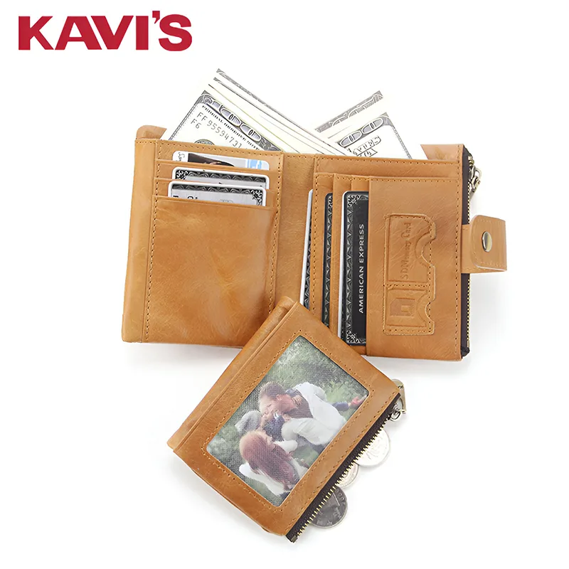 K8161 Kavis Multifunctional Genuine Leather Wallet - Image 2