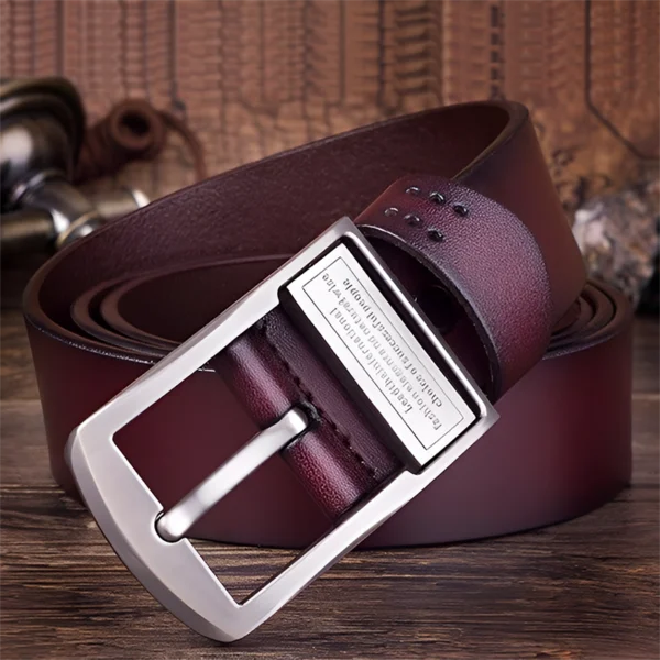 BPB6 Premium Buckle Genuine Leather Belt for Men