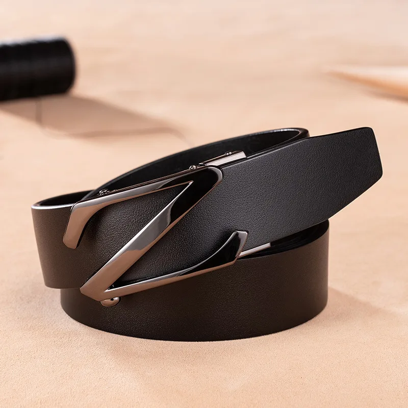 BFP5 Automatic Z Buckle Casual Belt for Men