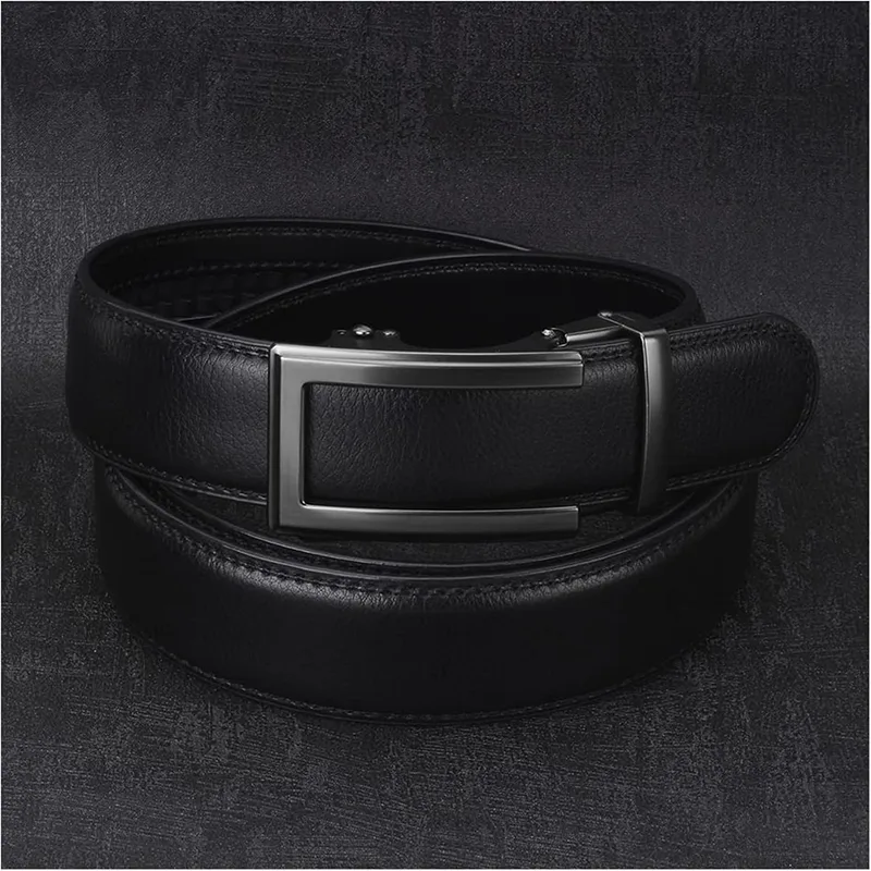 BAF5 Formal Style Hollowed Automatic Buckle Belt for Men - Image 2