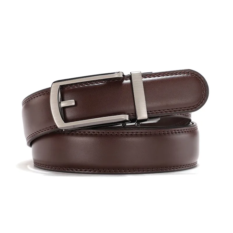 BAF12 Formal Style Hollowed Automatic Buckle Belt for Men - Image 2