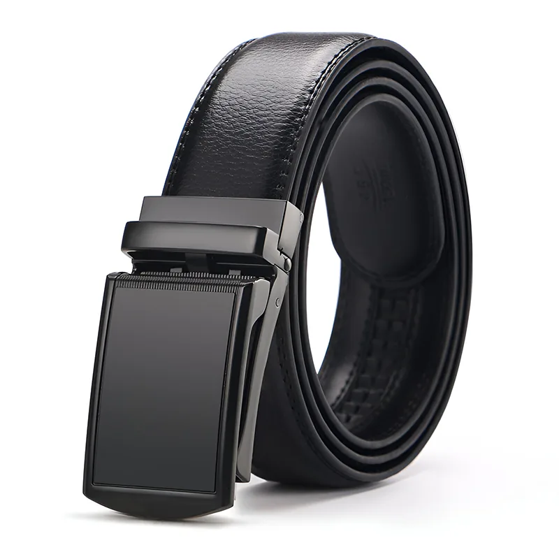BAF9 Fashionable Automatic Black Buckle Belt for Men