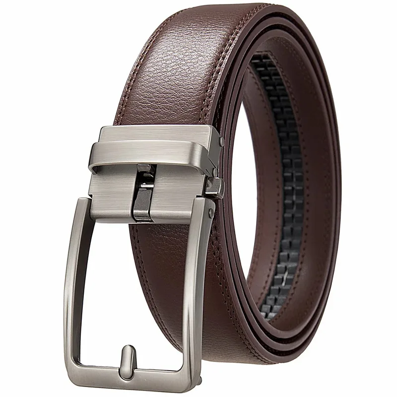 BAF14 Formal Style Hollowed Automatic Buckle Belt for Men