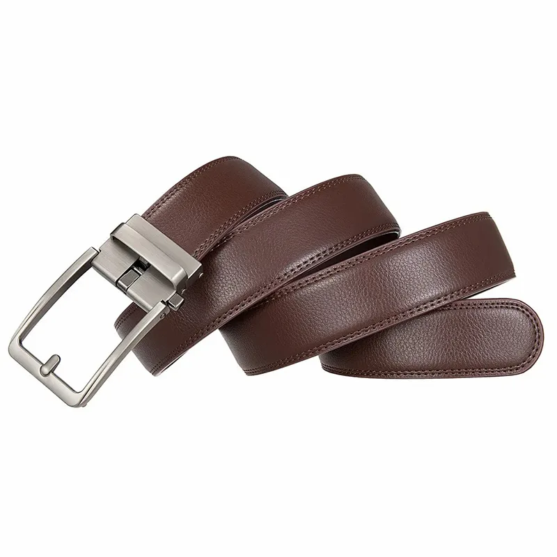 BAF14 Formal Style Hollowed Automatic Buckle Belt for Men - Image 2