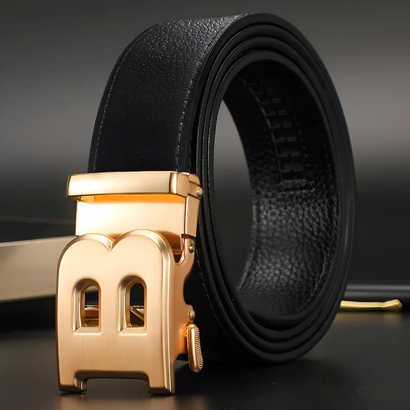 BAF15 Automatic B Buckle Casual Belt for Men