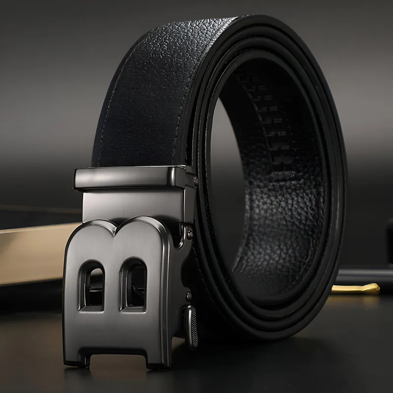 BAF15 Automatic B Buckle Casual Belt for Men