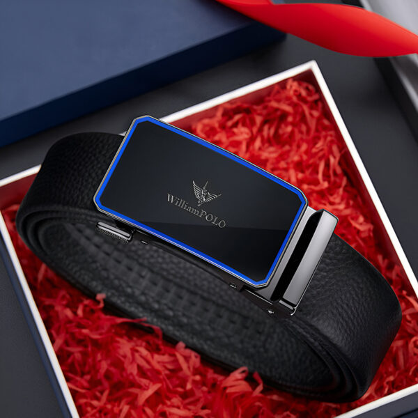 BAF19 WilliamPOLO Fashionable Automatic Buckle Belt for Men