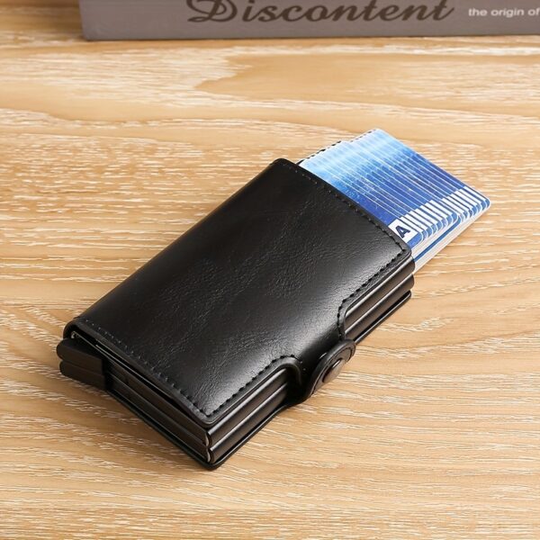 CHA03 RFID Blocking Popup Dual Card Holder Wallet